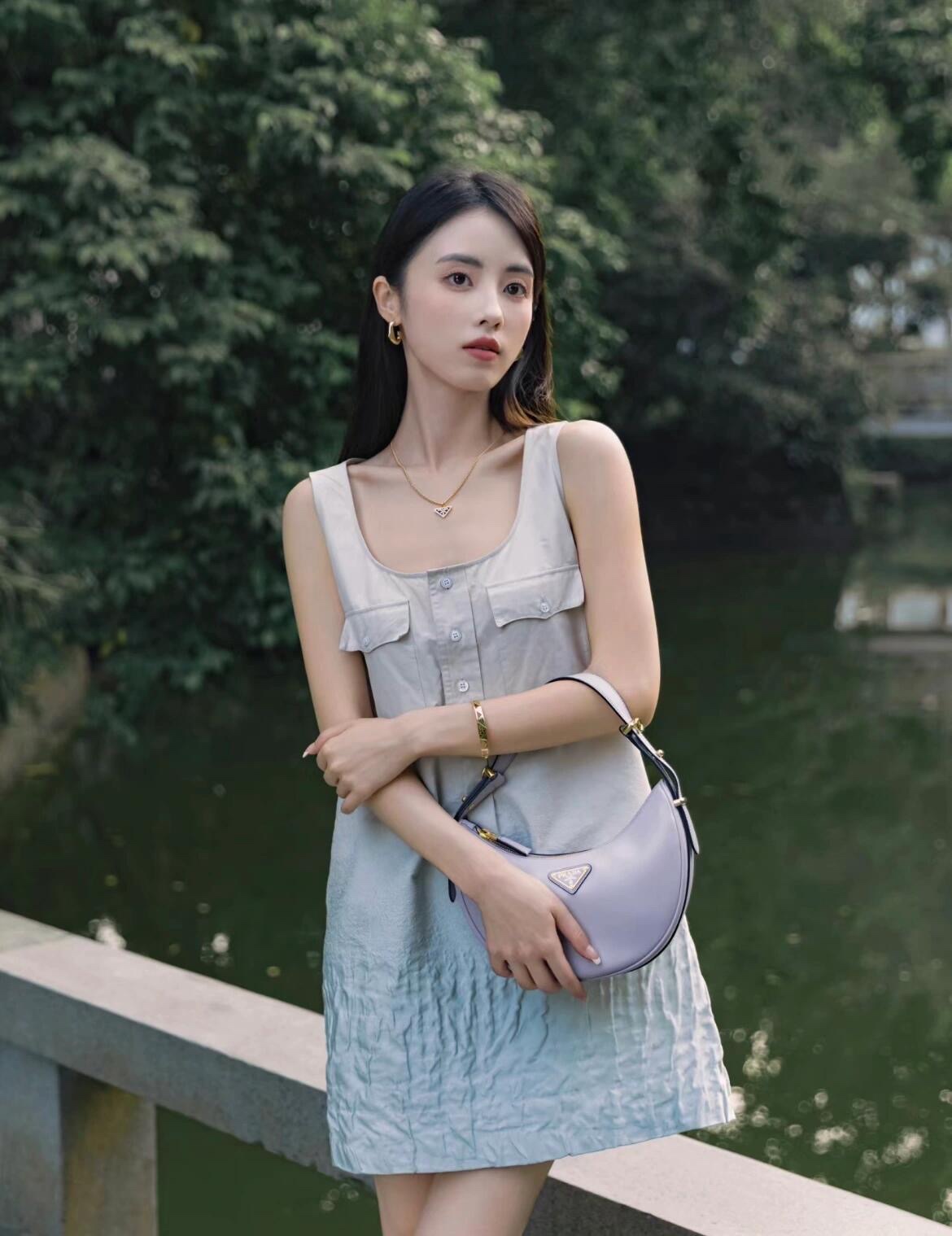 NO:391814,The purple upper body looks so good, Prada [top original list], prada19860909紫色上身也太好看啦,普拉达【顶级原单】,prada,Bag