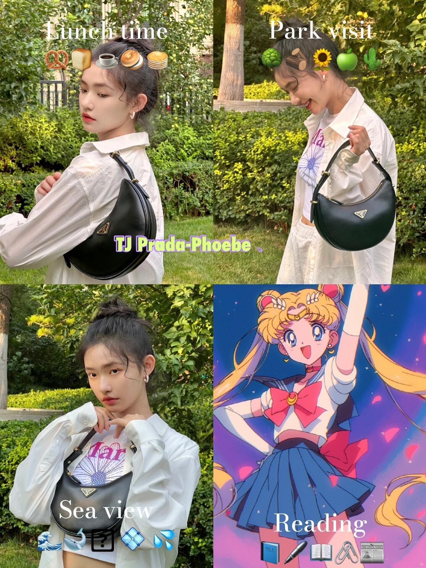NO:391833,The same style as Lin Yun ~ Autumn Dream Love Pack, Prada [Top Original List], prada19860909林允同款～秋日的梦中情包,普拉达【顶级原单】,prada,Bag