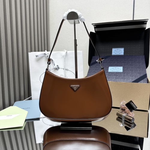 Prada 1BC499 Leather Shoulder Bag, Timeless Design, 27x21x5cm 1 Prada 1BC499 Leather Shoulder Bag, Timeless Design, 27x21x5cm