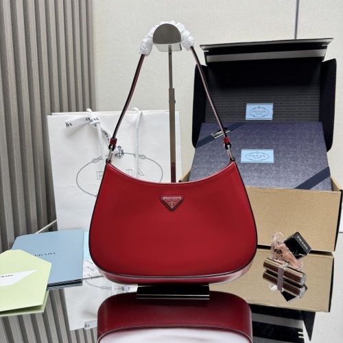 Prada 1BC499 Red Leather Shoulder Bag 1 Prada 1BC499 Red Leather Shoulder Bag