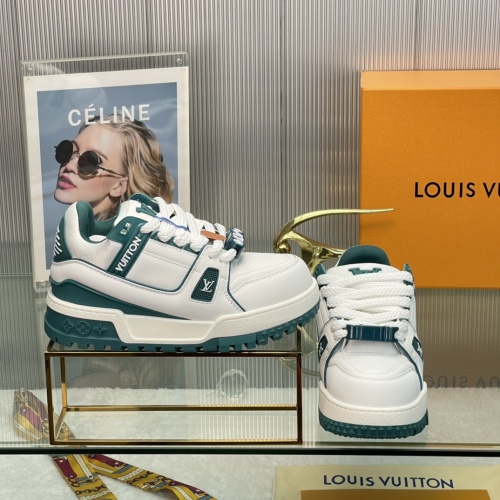 Louis Vuitton Men's Runner Tatic Sneaker Green White Leather