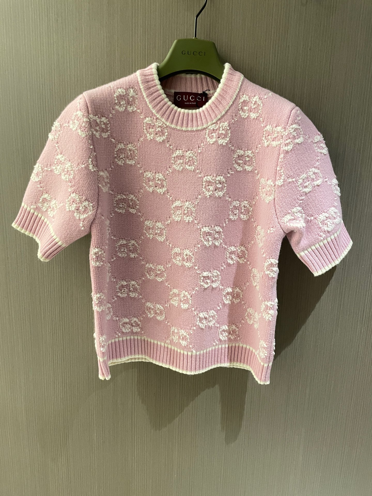 Gucci Wool Jacquard Short Sleeve Top - Stylish & Comfortable 2 i1737027011546 828 0 0