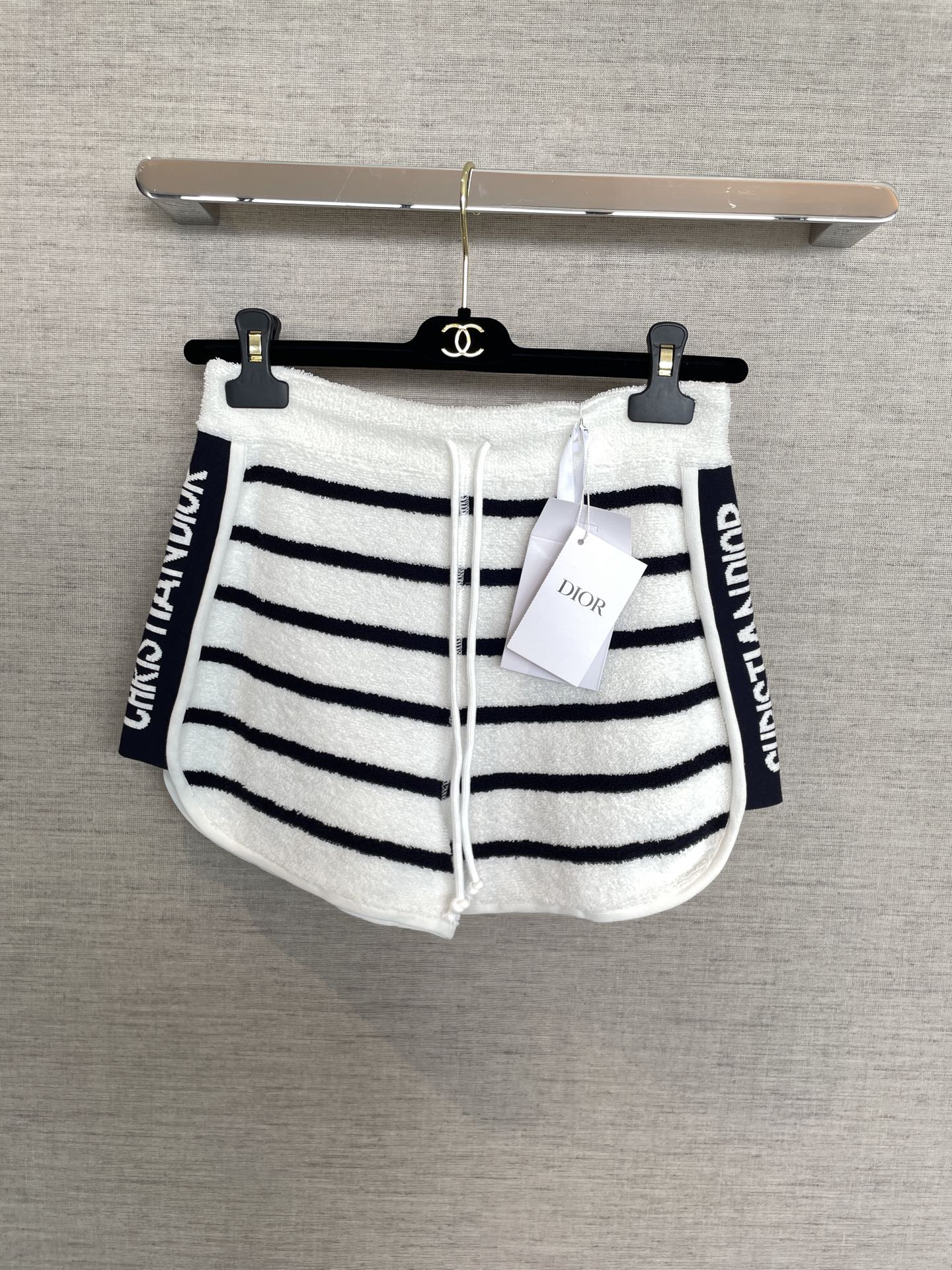 Dior Navy Striped Shorts - Stylish & Comfortable Summer Essential 2 i1749714703034 1918 0 0