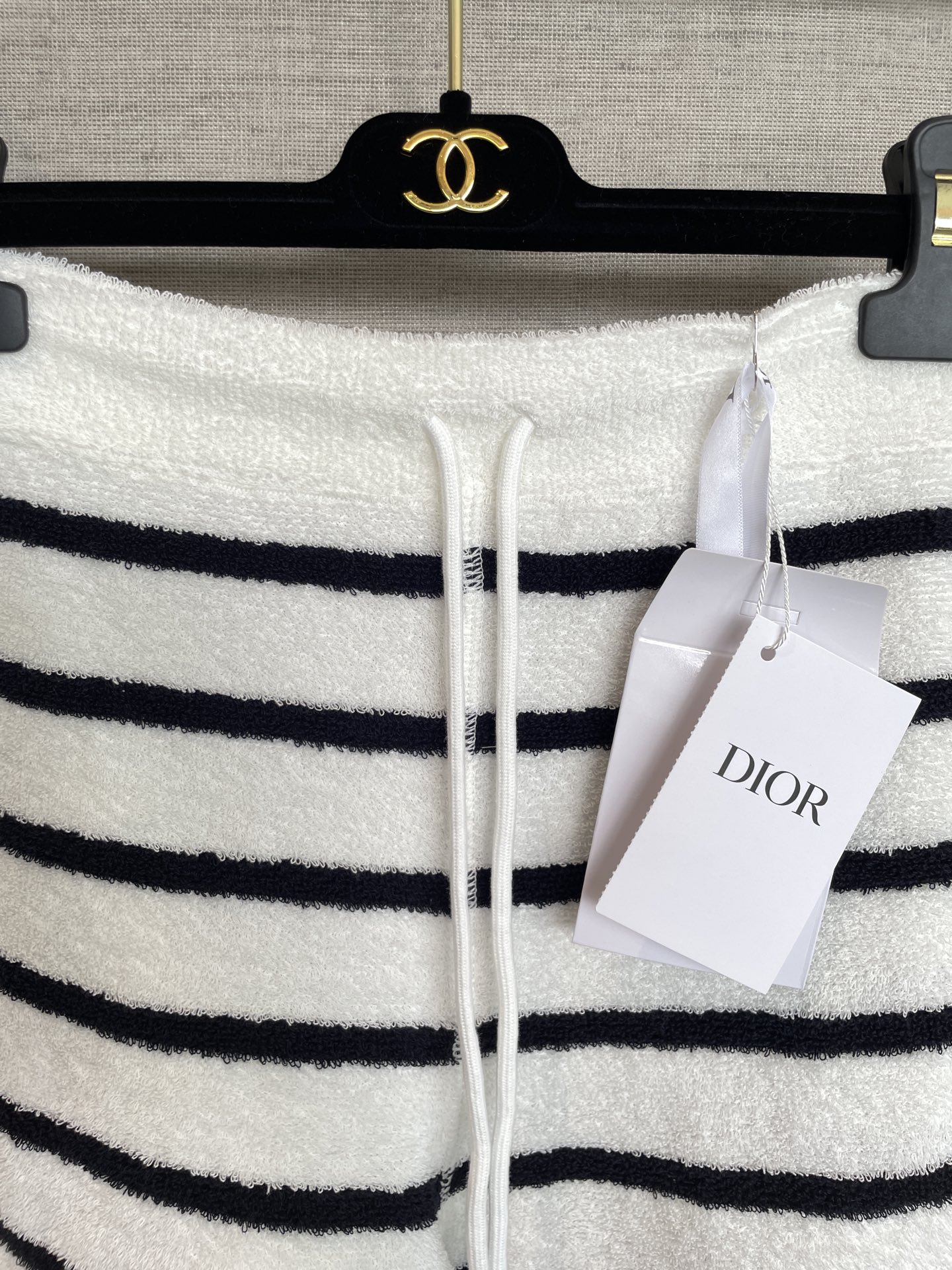 Dior Navy Striped Shorts - Stylish & Comfortable Summer Essential 3 i1749714703467 9098 0 1