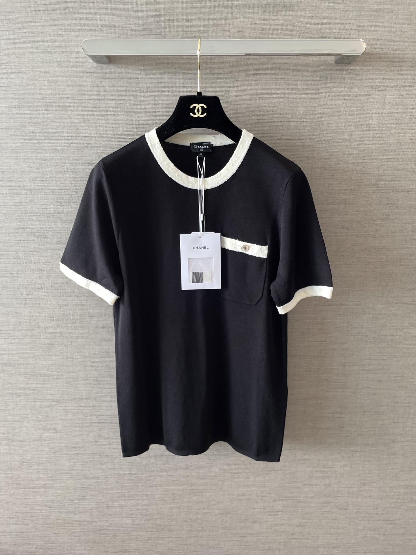 Chanel Black and White Top - Custom Fabric, Exact Details, Relaxed Fit 2 i1753253641628 9763 0 0