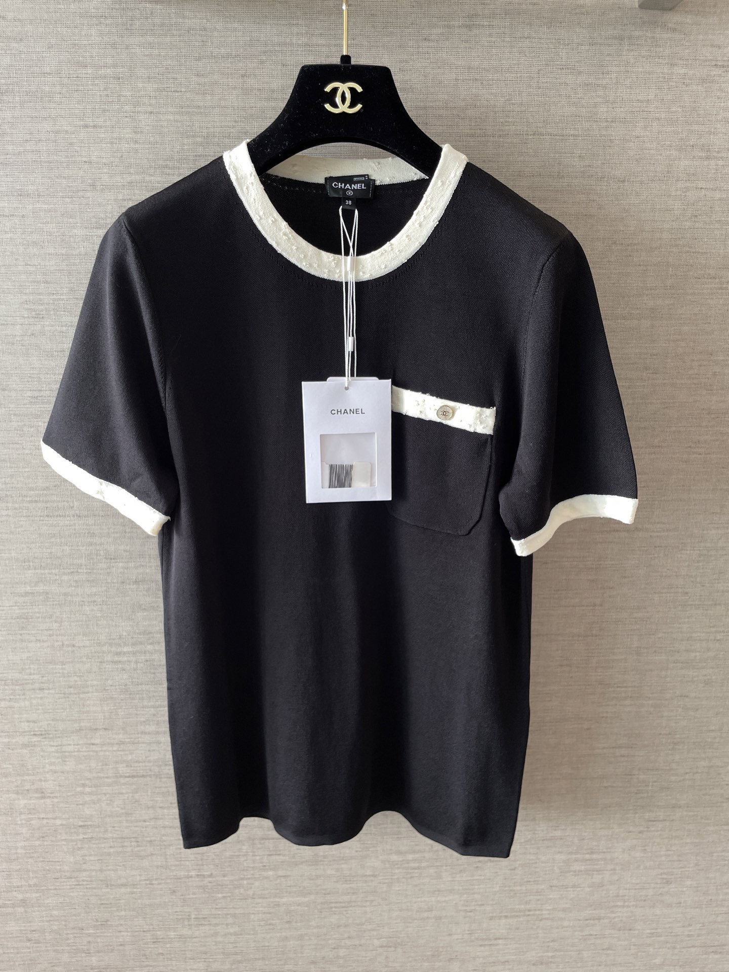 Chanel Black and White Top - Custom Fabric, Exact Details, Relaxed Fit 4 i1753253642947 7820 0 2
