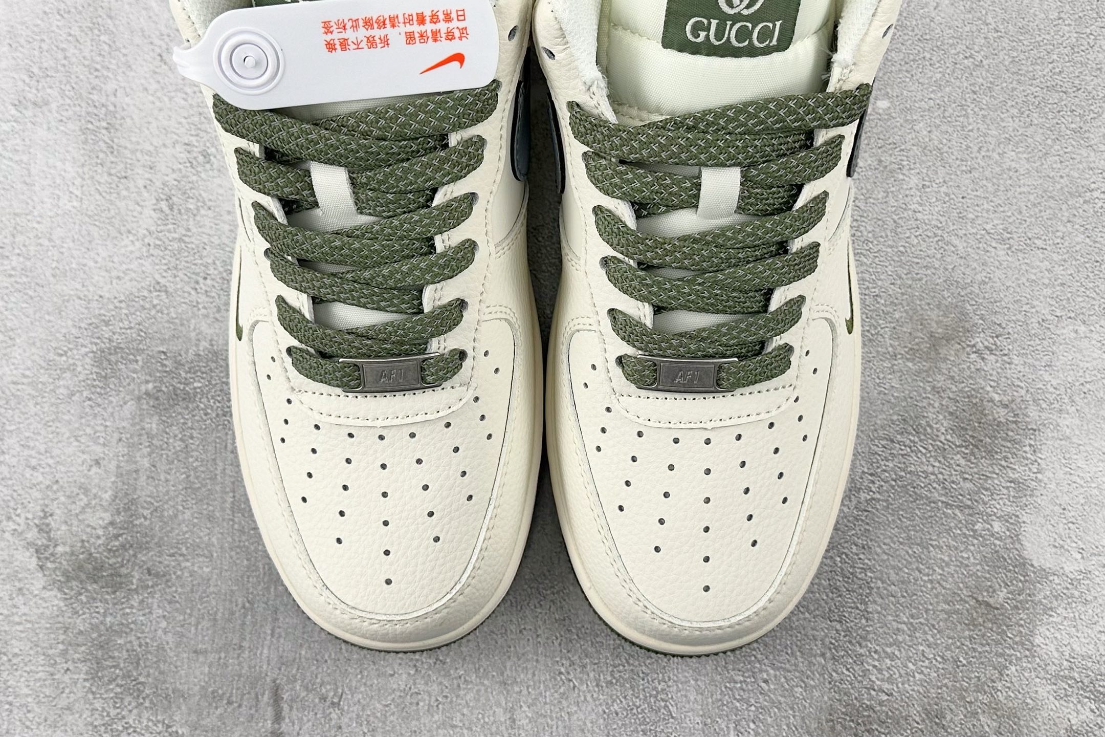XC 
Nike Air Force 1'07  GUCCI 联名 米白绿

货号：XS1958 563