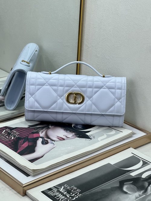 Dior Miss Caro Top Handle Clutch, 24x12x4cm - Stylish and Elegant Design
