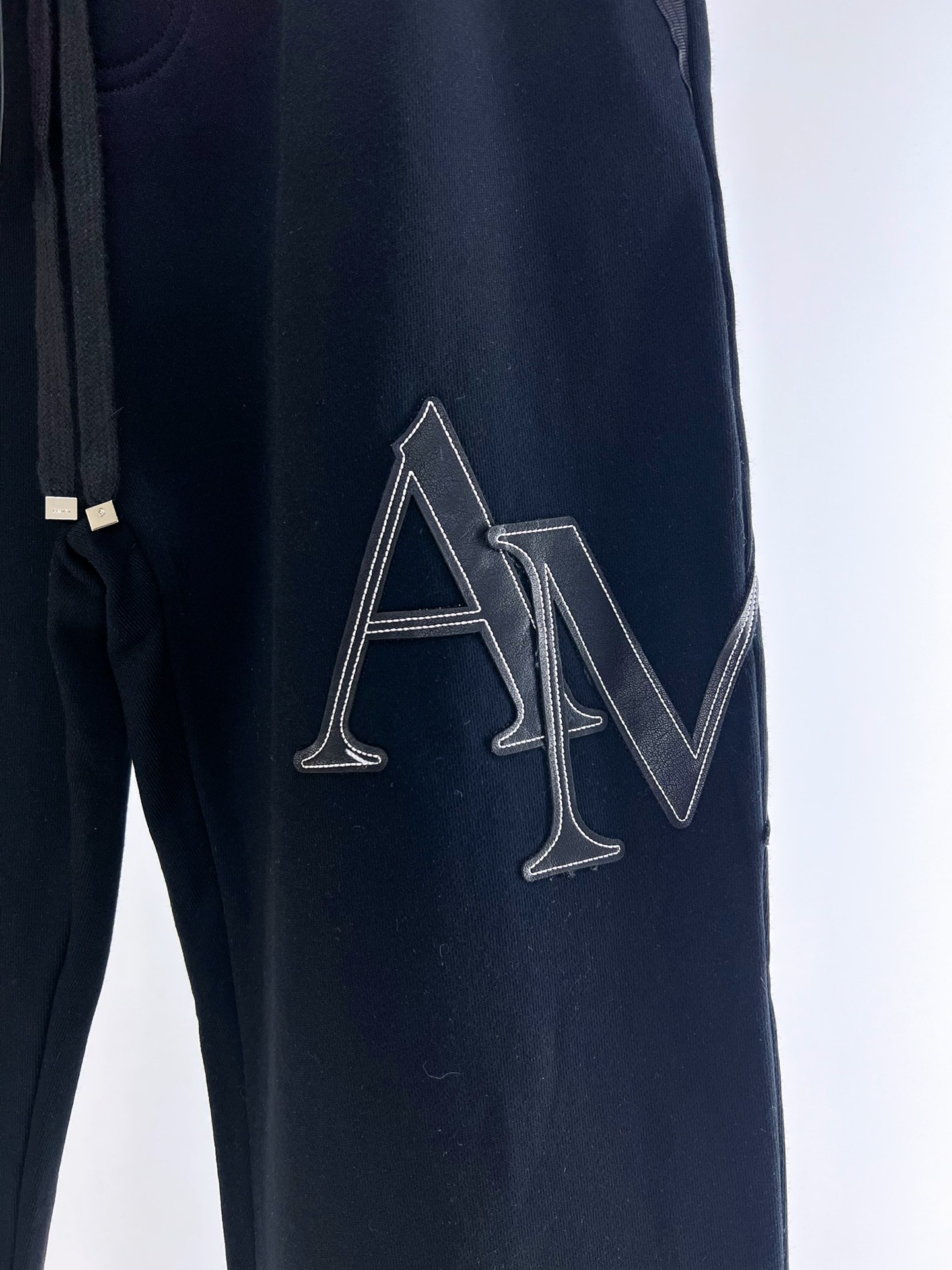 Amiri Embroidered Fleece Sweatpants Drawstring Patchwork Zipper Joggers 3 i1712631705 987 7