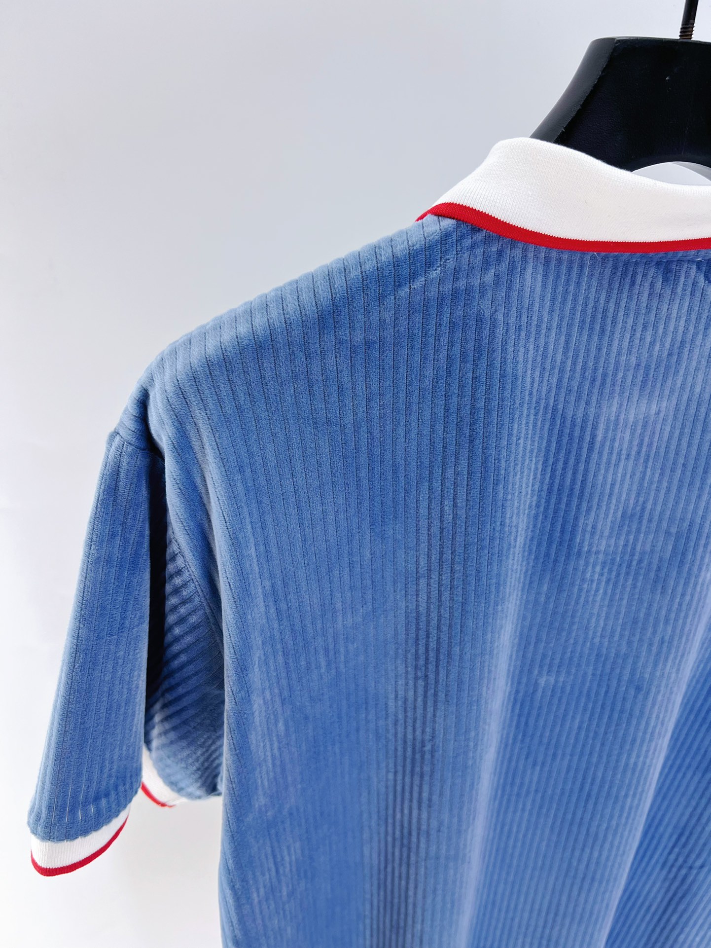 Casablanca Corduroy Polo Shirt, Short Sleeve Cotton Blend Top for Men 8 i1719228740 2357 7
