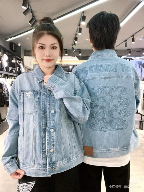 BOY LONDON Embroidered Denim Jacket, Light Blue, Unisex, Street Style 1 BOY LONDON Embroidered Denim Jacket, Light Blue, Unisex, Street Style