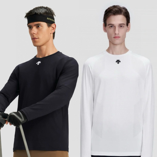 Descente Men's Training Long Sleeve Shirt - Comfortable, Moisture-Wicking 1 Descente Men's Training Long Sleeve Shirt - Comfortable, Moisture-Wicking