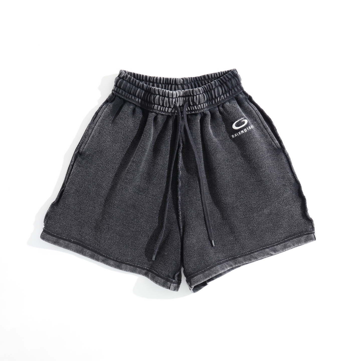 P134 Cintura bordada Letra 6B Lavado inverso y desgastado Industria pesada Pantalones cortos Pantalones cortos Pantalon…