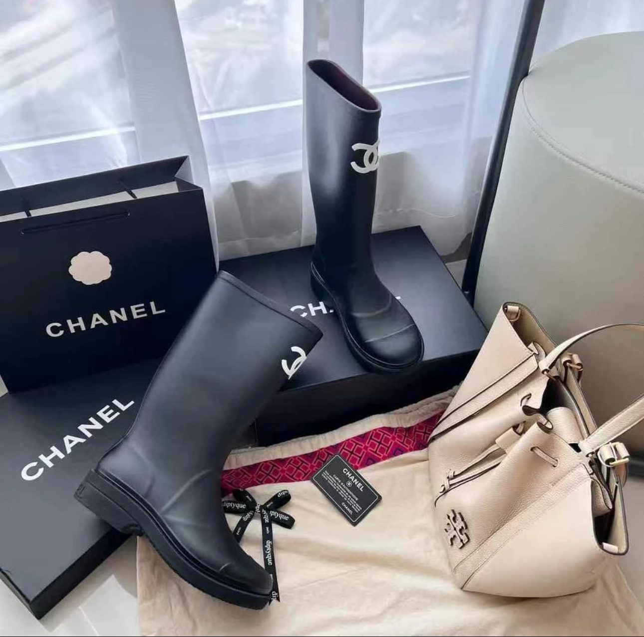 p220 CHANEL 2021 Botas de lluvia de segunda mano más vendidas de Chanel ▪️Vantage Amantes obsesivos de mano media ... ¡…