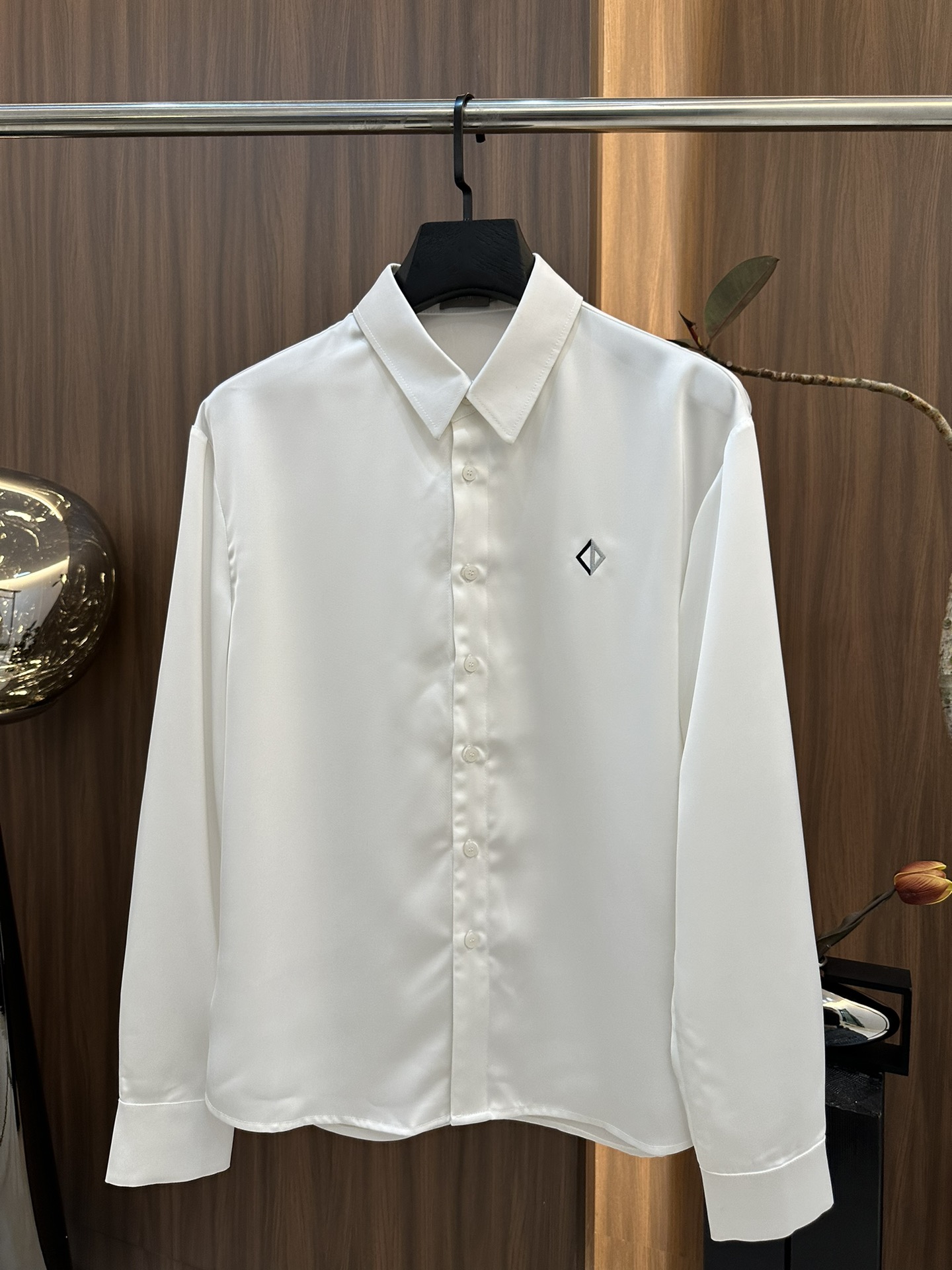 Dior Cheap
 Clothing Shirts & Blouses Black White Embroidery Polyester