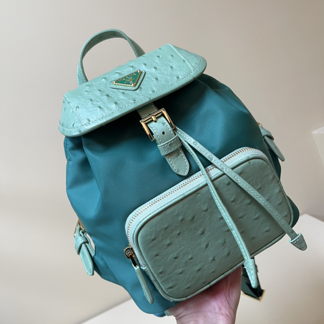 Prada 23 new styles [green/ostrich leather]