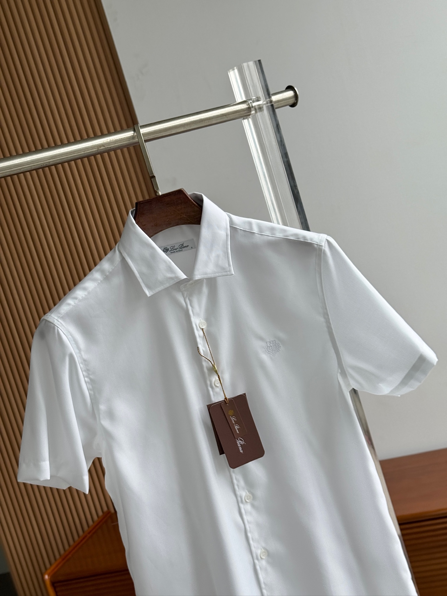 Loro Piana经典学院风，设计私定面料男士短袖衬衫，洋行渠道货，纯正血统品质，春夏新品，口碑化经典