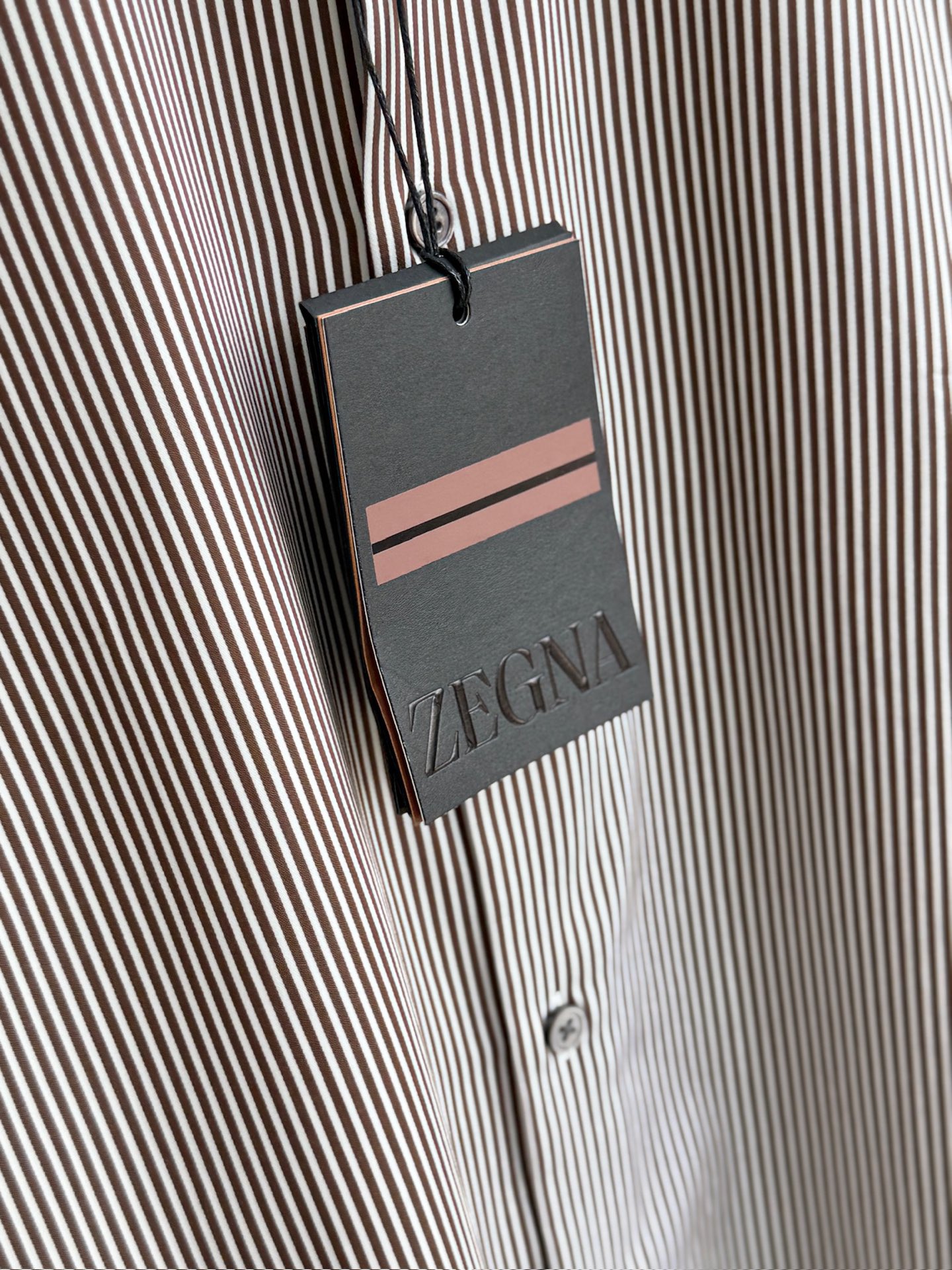 杰尼亚，条纹XXX系列衬衫，完美品相，SMLXLXXL