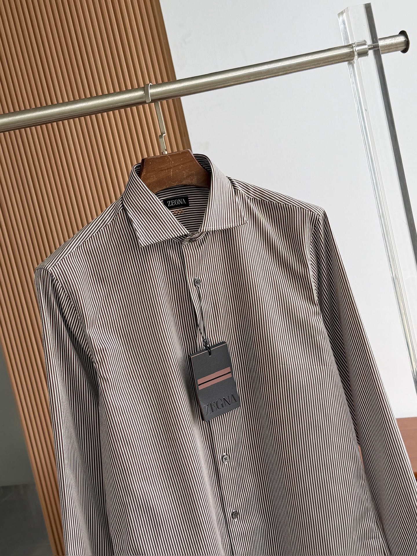 杰尼亚，条纹XXX系列衬衫，完美品相，SMLXLXXL