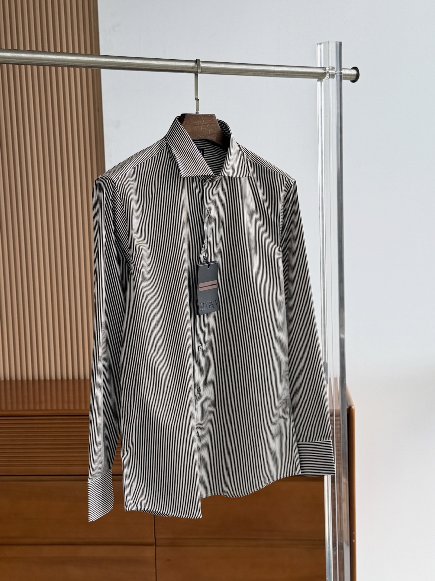 杰尼亚，条纹XXX系列衬衫，完美品相，SMLXLXXL