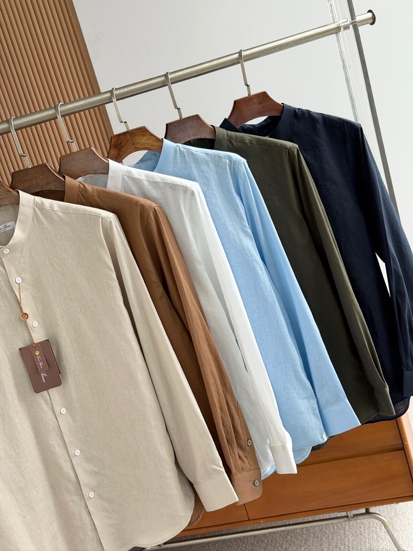 史诗级别的亚麻衬衫，lP🆕独家巨献，中式复古小立领设计。。。原汁原味100%亚麻面料衬衫，麻料以其独特的