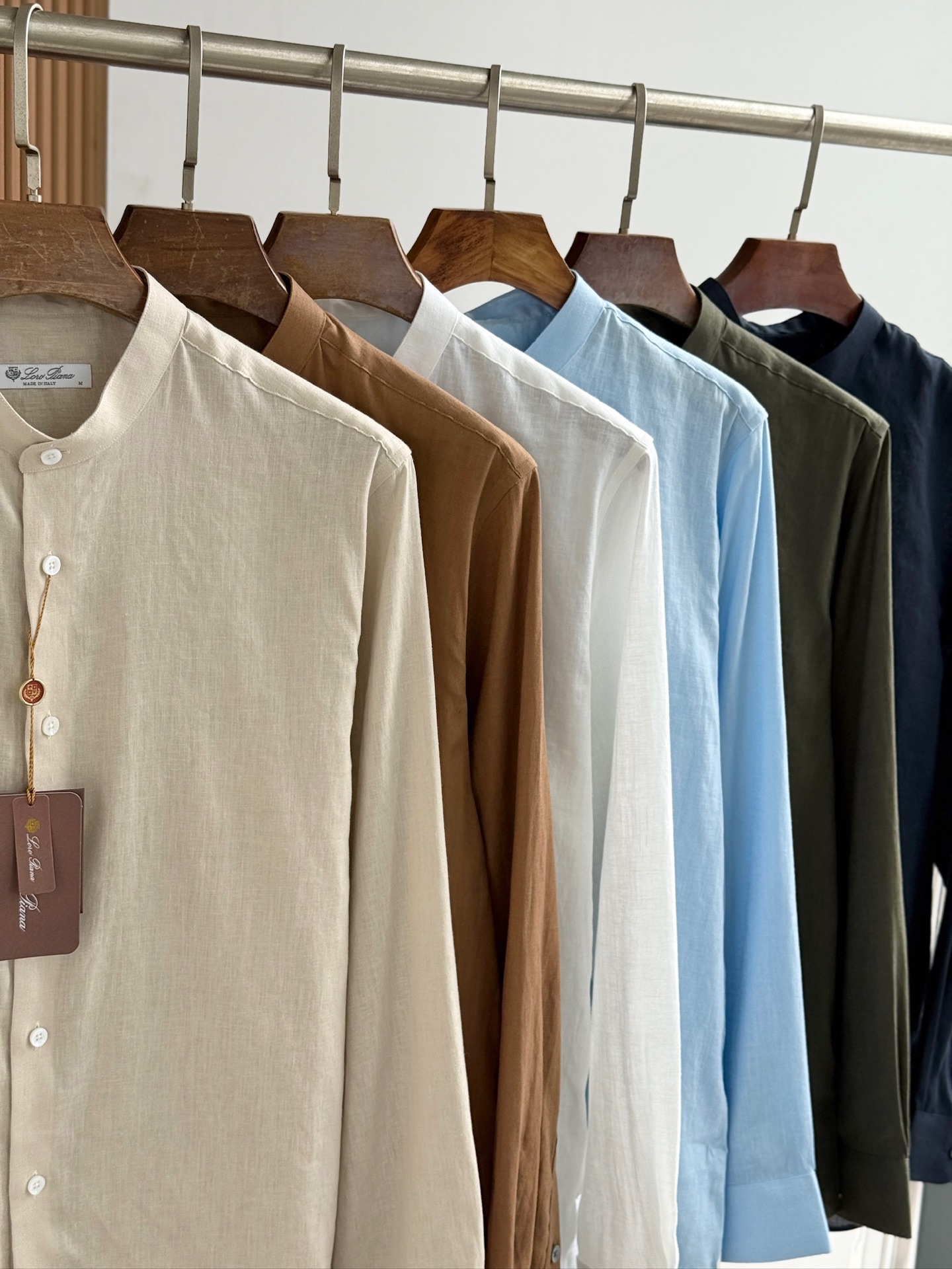 史诗级别的亚麻衬衫，lP🆕独家巨献，中式复古小立领设计。。。原汁原味100%亚麻面料衬衫，麻料以其独特的