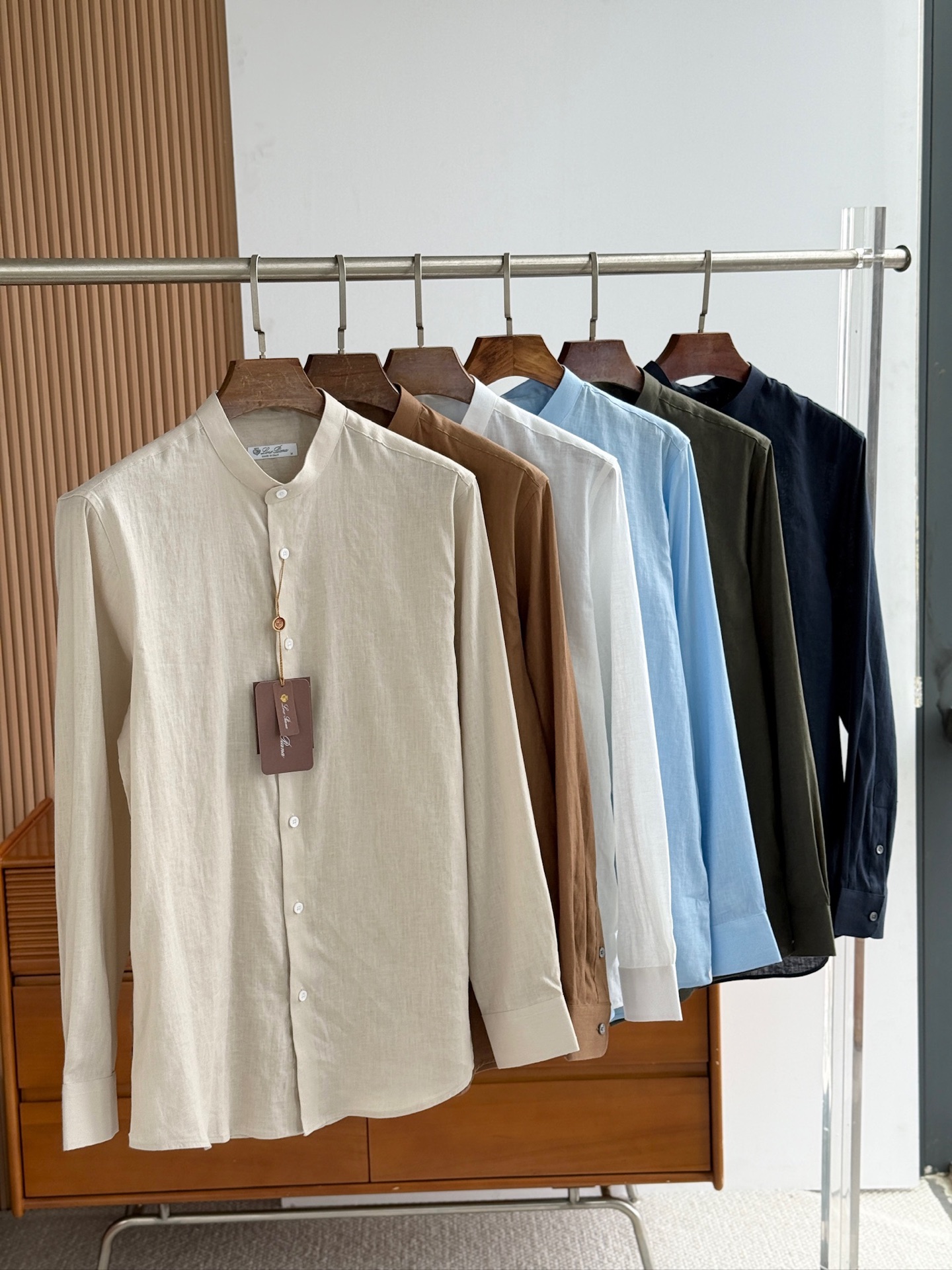 史诗级别的亚麻衬衫，lP🆕独家巨献，中式复古小立领设计。。。原汁原味100%亚麻面料衬衫，麻料以其独特的