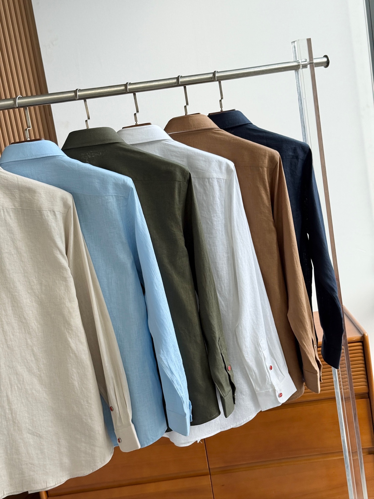 巅峰制造，最好卖的六色最全亚麻！！！Kiton亚麻刺绣Logo红点衬衫｜慵懒骨子里的高级感轻盈的呼吸感，