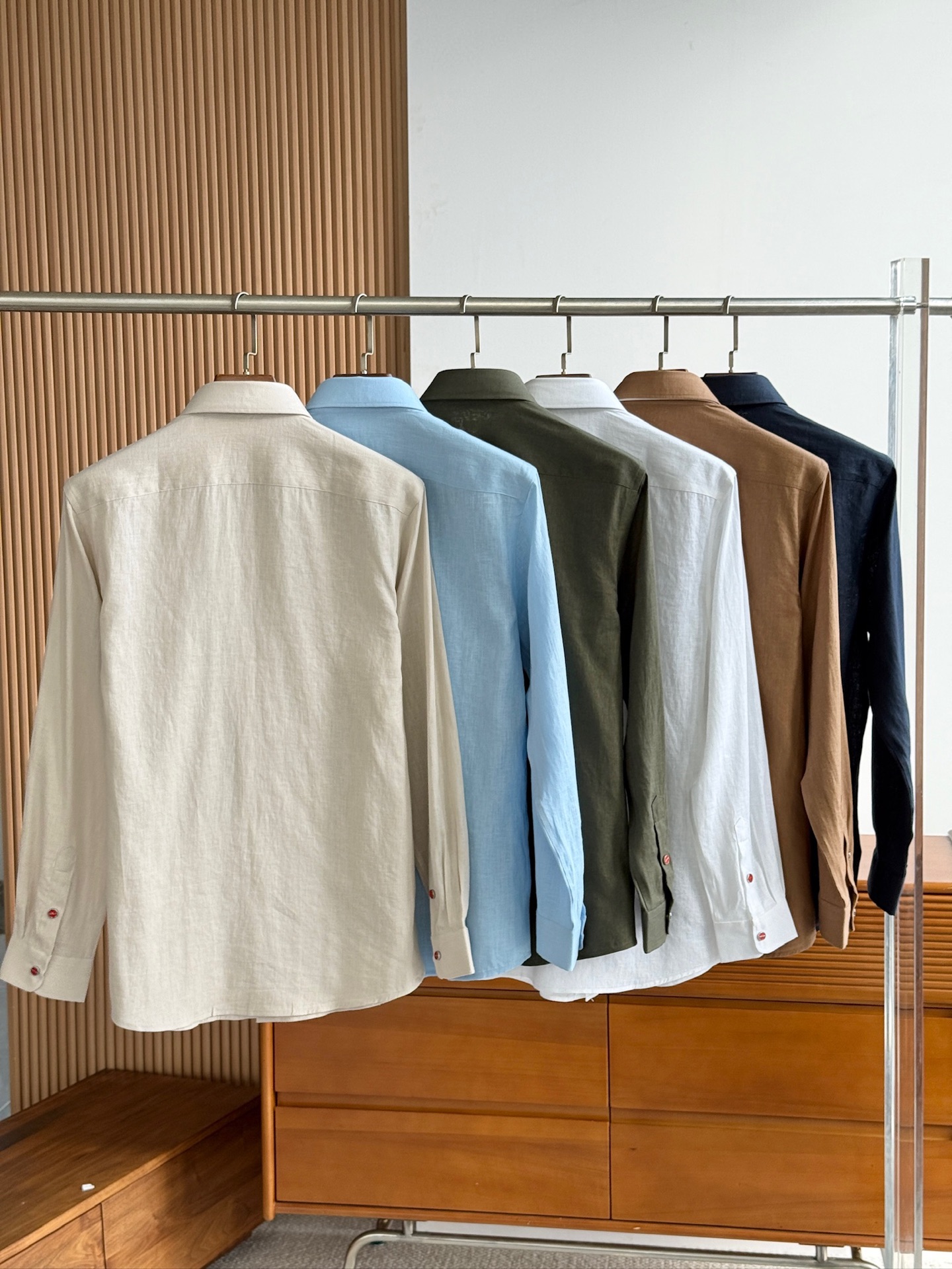 巅峰制造，最好卖的六色最全亚麻！！！Kiton亚麻刺绣Logo红点衬衫｜慵懒骨子里的高级感轻盈的呼吸感，