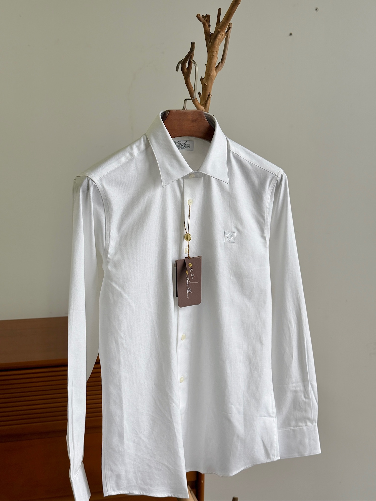 2026秋冬新款，三色 Loro piana精品提花面料绣花衬衫👔 Loro piana家族，男士商务休闲长袖衬衫，香港
