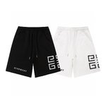 Givenchy Clothing Shorts Black White Embroidery Unisex Cotton Silk Casual