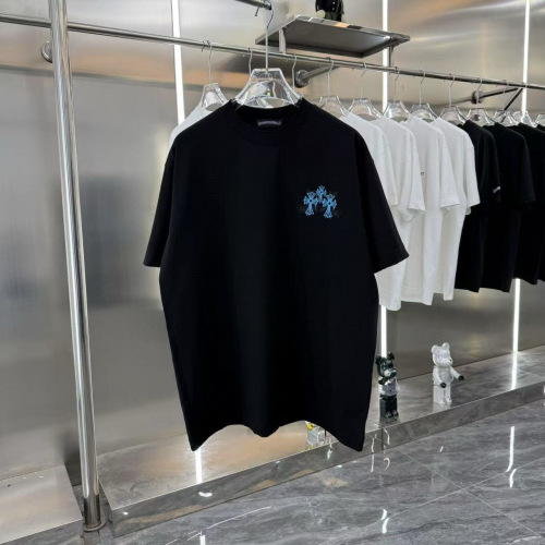 Chrome Hearts 2025SS Embroidered Graphic Tee - Couple Relaxed Fit, Cotton Fabric 1 Chrome Hearts 2025SS Embroidered Graphic Tee - Couple Relaxed Fit, Cotton Fabric