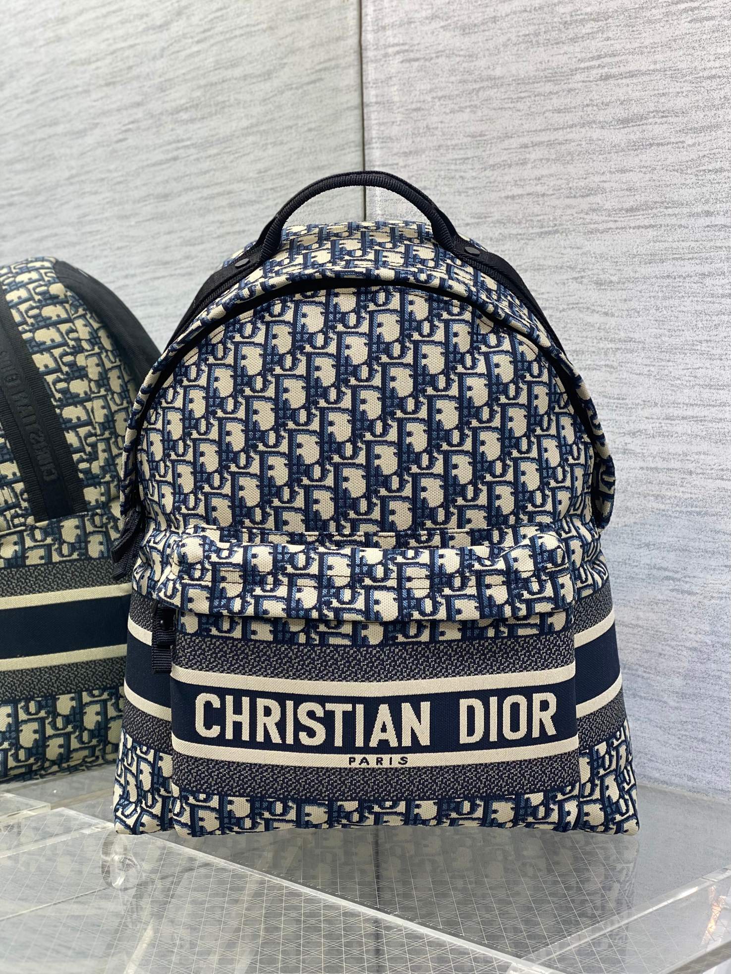 Letter Canvas Backpack Monogram
