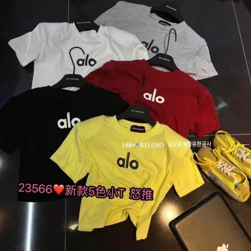 ALO Ribbed Short Sleeve T-Shirt - Soft, Comfortable, and High-Quality 1 ALO Ribbed Short Sleeve T-Shirt - Soft, Comfortable, and High-Quality