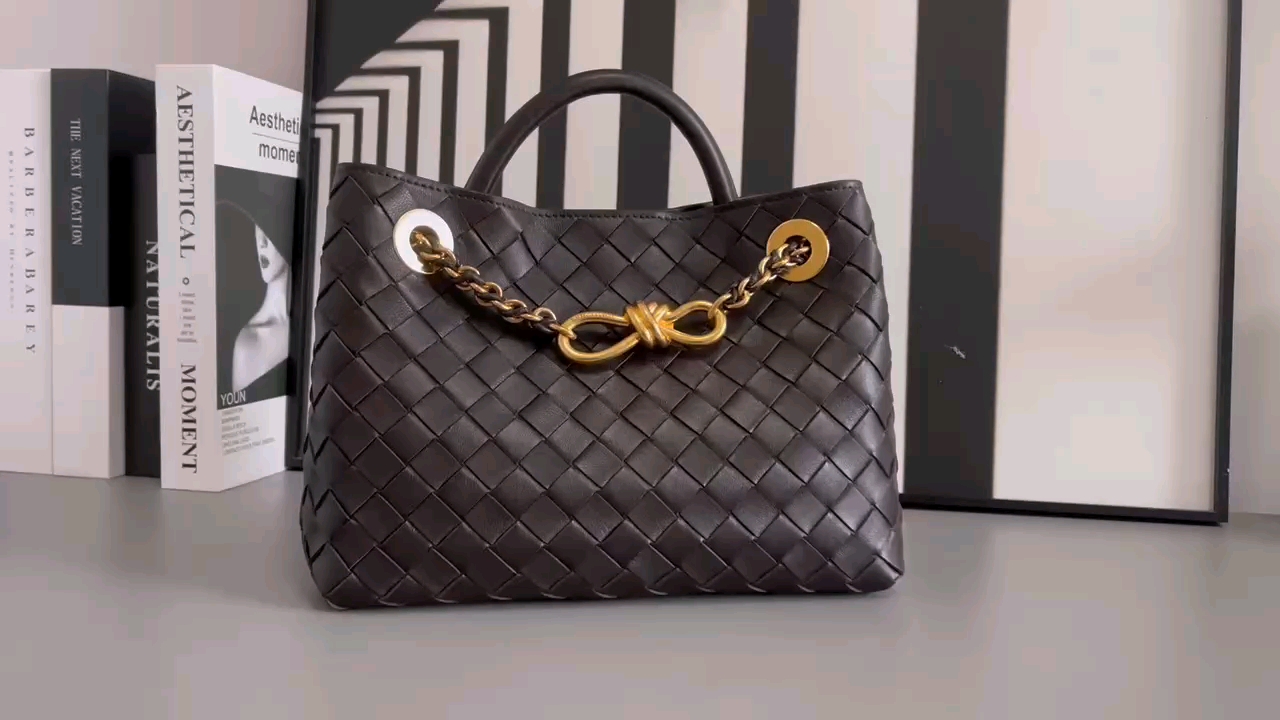 Bottega Veneta Bv chocolate brown small size