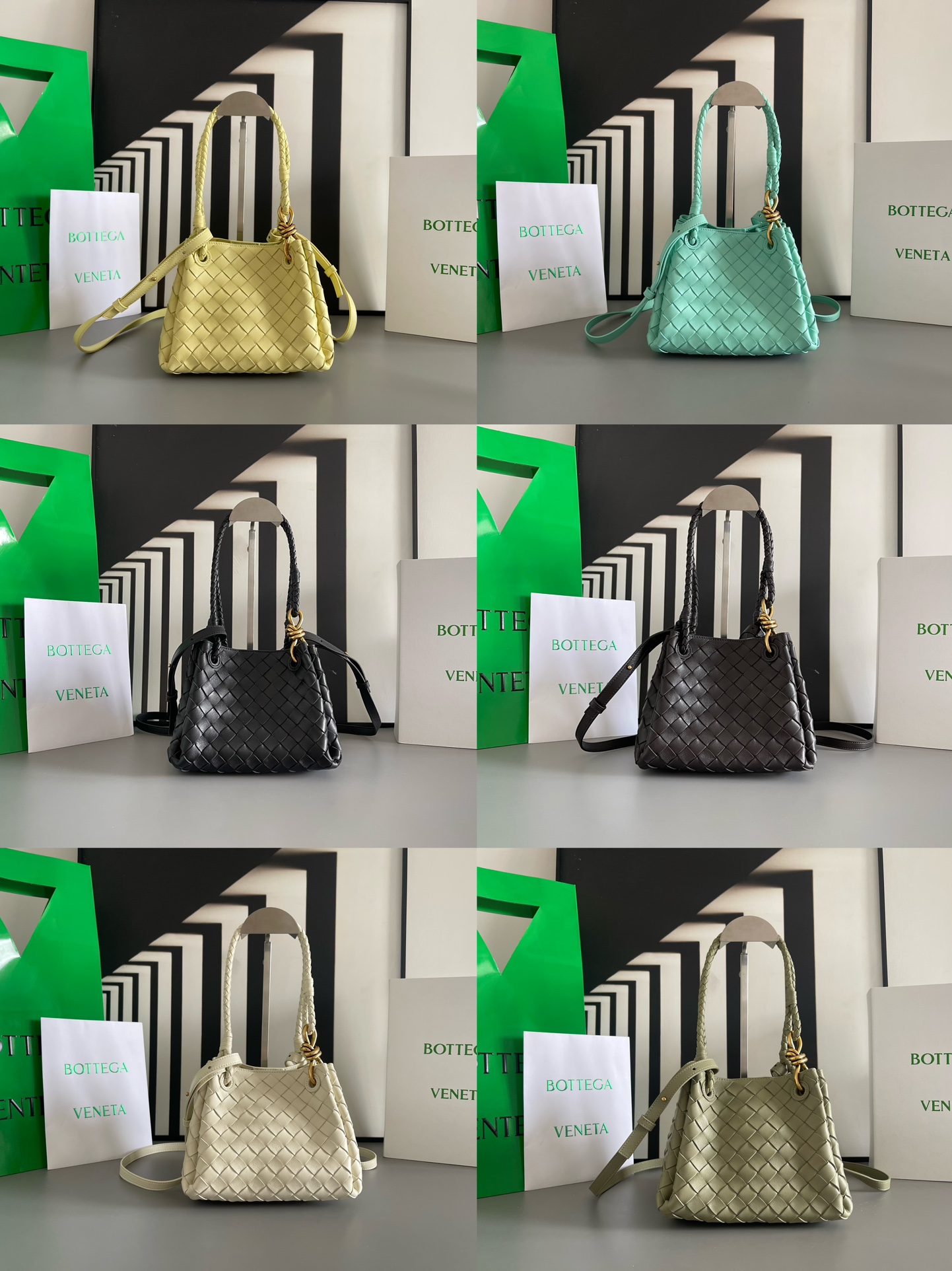 The BV Home Andiamo series combines the retro elements of the Bottega Veneta Archives parachute handbag with hand-woven lambskin inside and outsi
