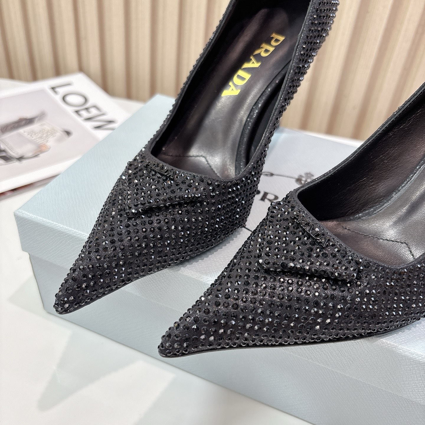 Prada Pointed Toe Rhinestone High Heels - Spring/Summer Runway Collection 7 i1761801439451 1372 0 5