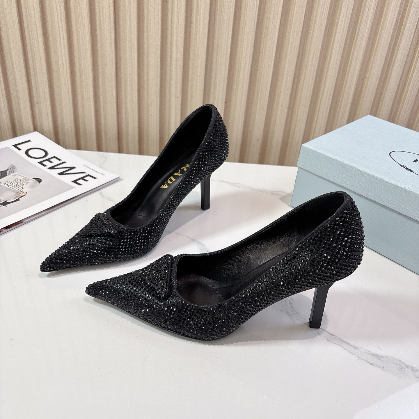 Prada Pointed Toe Rhinestone High Heels - Spring/Summer Runway Collection 4 i1761801439451 6617 0 2