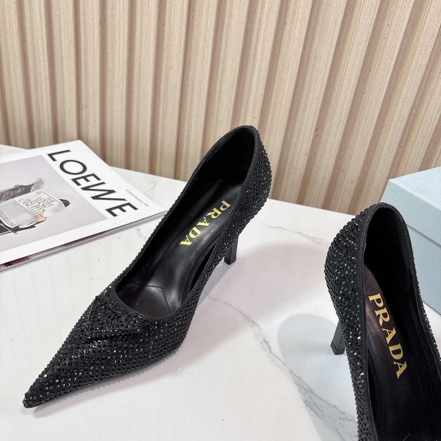 Prada Pointed Toe Rhinestone High Heels - Spring/Summer Runway Collection 8 i1761801445088 3779 0 6