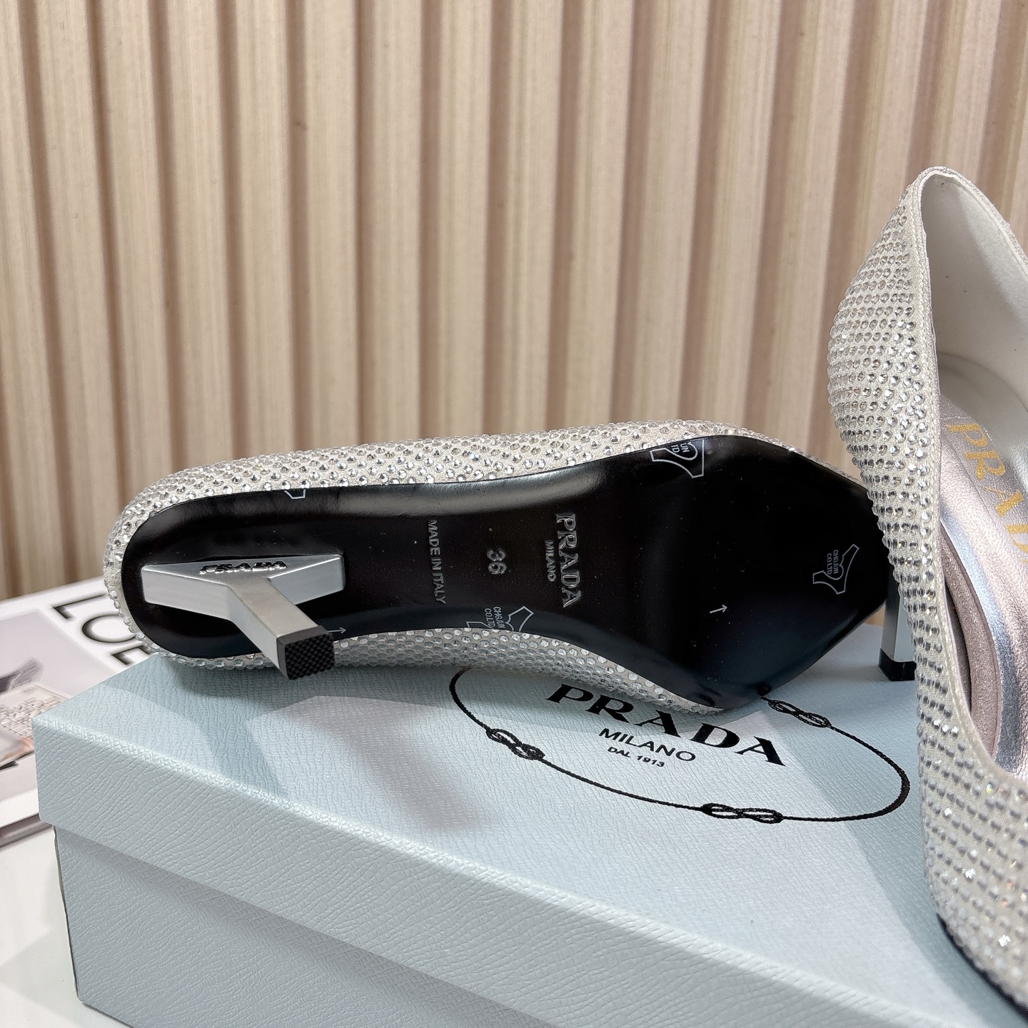 Prada Pointed-Toe Rhinestone High Heels - Spring/Summer Collection 9 i1761801506243 4886 0 7
