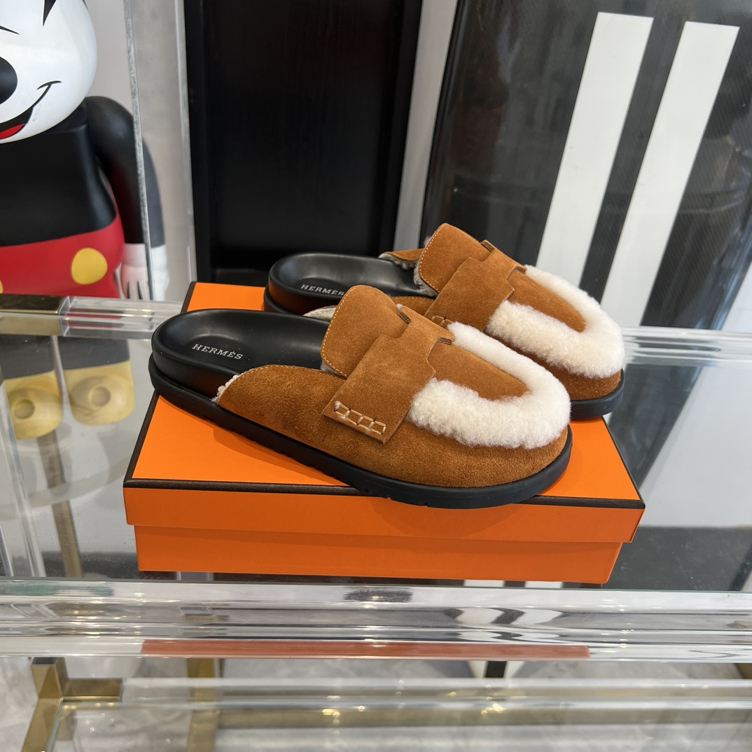 Hermès HERMES爱马仕23ss半拖鞋