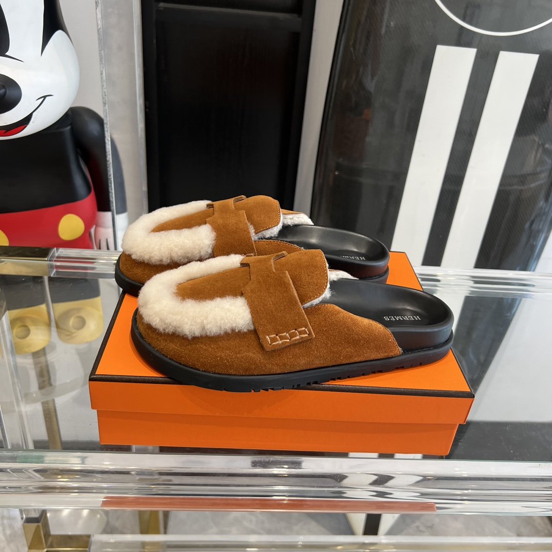 Hermès HERMES爱马仕23ss半拖鞋