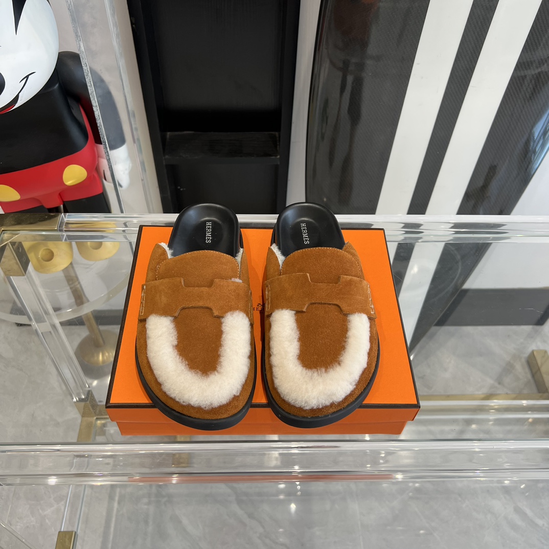 Hermès HERMES爱马仕23ss半拖鞋