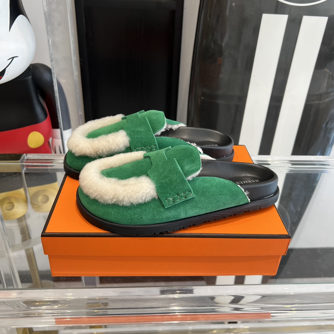 Hermès HERMES爱马仕23ss半拖鞋