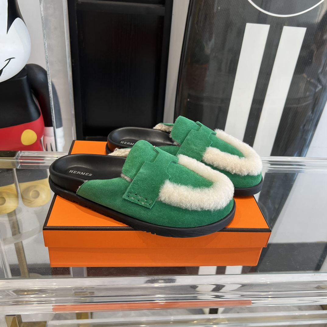 Hermès HERMES爱马仕23ss半拖鞋