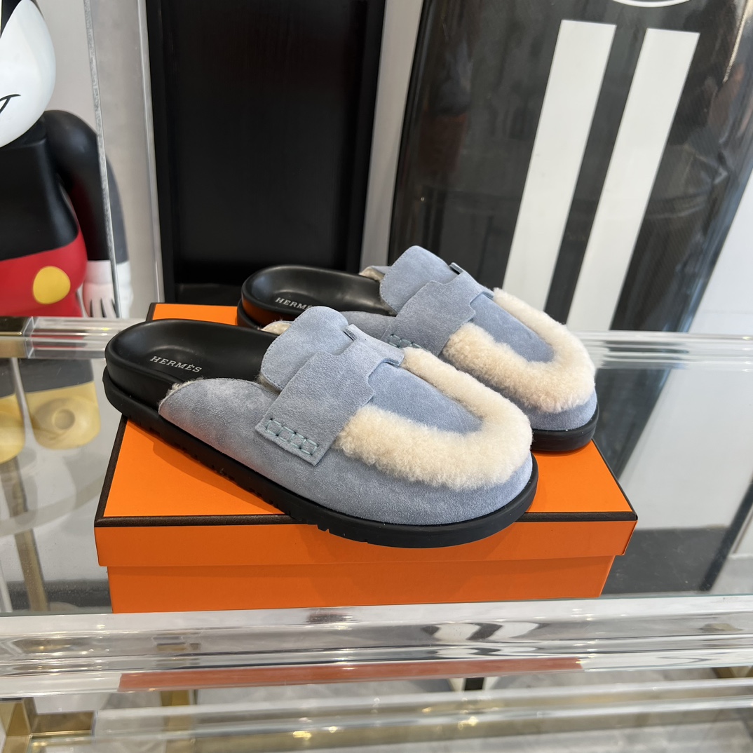 Hermès HERMES爱马仕23ss半拖鞋