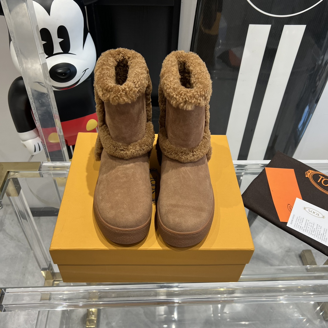 “New 2023 Tods Snow Boots: Water-Resistant, Easy Wear, Magic Wool, Reject Swelling”