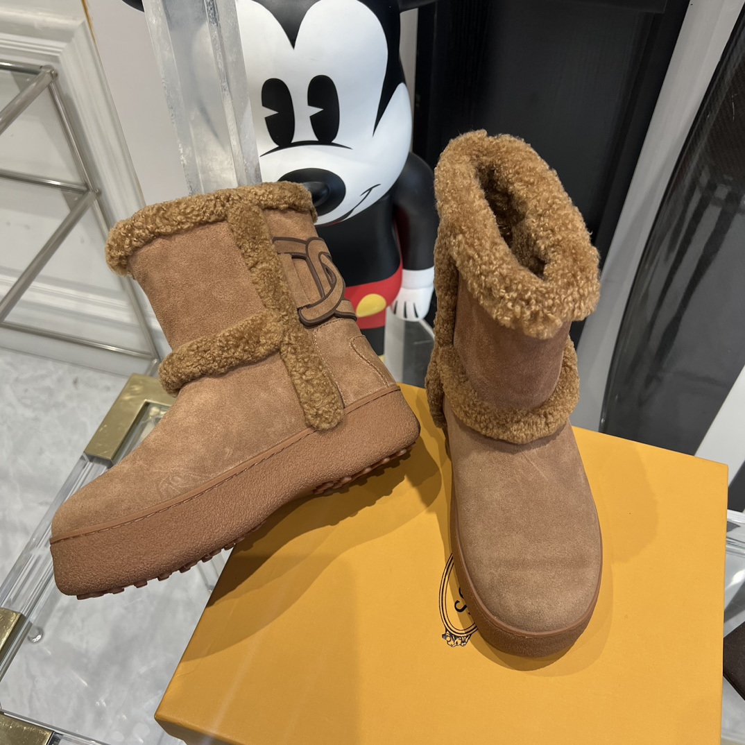 “New 2023 Tods Snow Boots: Water-Resistant, Easy Wear, Magic Wool, Reject Swelling” - 图片 7