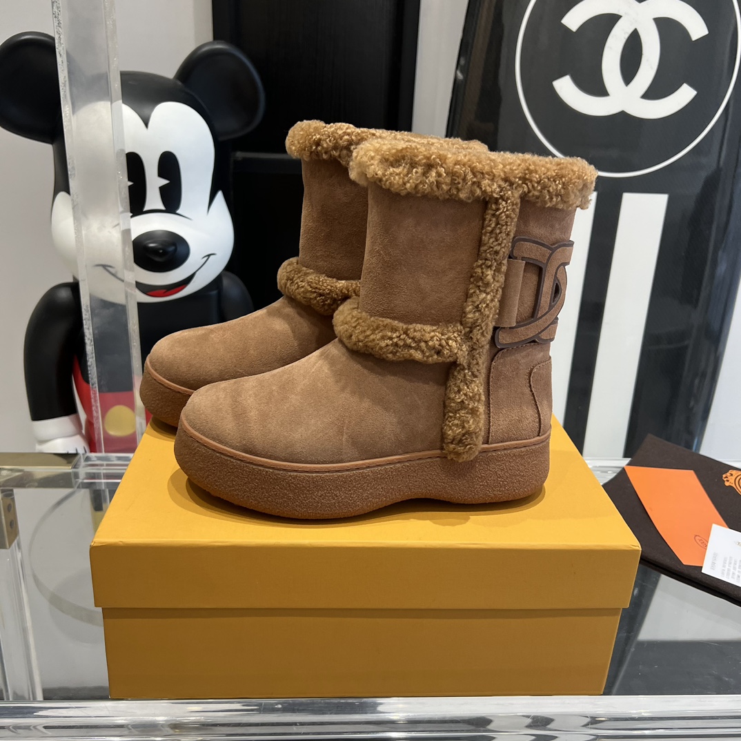 “New 2023 Tods Snow Boots: Water-Resistant, Easy Wear, Magic Wool, Reject Swelling” - 图片 2