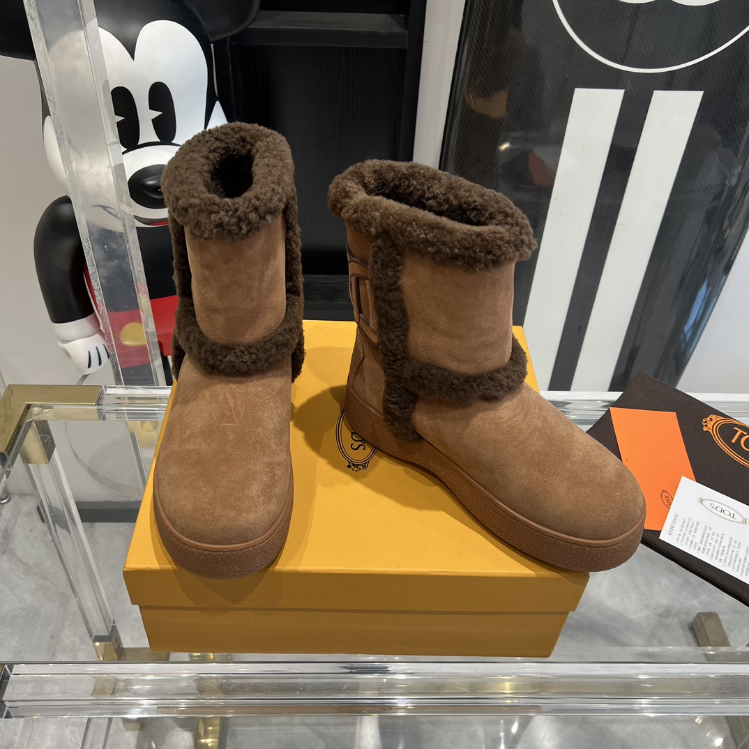 New Tods Snow Boots 2023: Water-Resistant, Easy Wear, Magic Wool, Various Sizes. - 图片 8